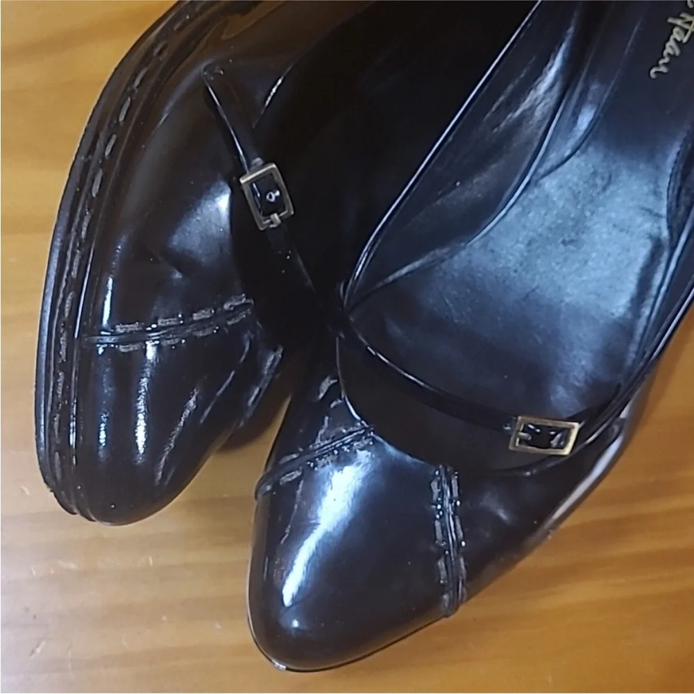 Cole Haan Black‎ patent  Wedge Shoes